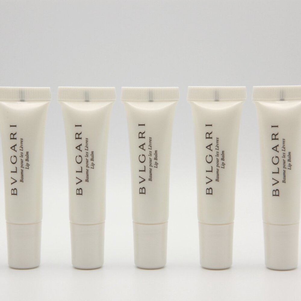 BVLGARI Unscented Lip Balm Pack of 12 NEW - .23 Fl oz / 7mL